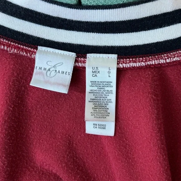 Red Velvet Velour Track Jacket Y2K Emo Soft Grunge Zip Up Striped Collar retro - Picture 11 of 12